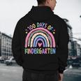 100th Day Of Kindergarten Teacher Kids 100 Days Smarter Men's Hoodie Back Print, novelty gifts, funny gifts