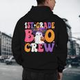 1st Grade Boo Crew Halloween First Grade Halloween Teacher Men's Hoodie Back Print, novelty gifts, funny gifts