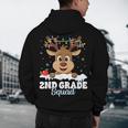 2nd Grade Teacher Christmas Second Grade Squad Reindeer Xmas For Men Women Kids Men's Hoodie Back Print, novelty gifts, funny gifts