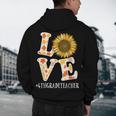 4th Grade Teacher Love Autumn Fall Sunflower Appreciation Men's Hoodie Back Print, novelty gifts, funny gifts