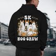 5K Boo Crew Halloween Teacher K5 Floral Ghost Trick Or Teach Men's Hoodie Back Print, novelty gifts, funny gifts