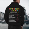 5th Grade Teacher Report Card Appreciation Men Women Men's Hoodie Back Print, novelty gifts, funny gifts