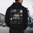 60 Year Old Math Teacher Square Root Of 3600 60th Birthday Men's Hoodie Back Print, novelty gifts, funny gifts