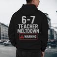 67 Don't Say 6-7 Again Teacher Shirt 67 Sarcastic Meme Men's Hoodie Back Print, novelty gifts, funny gifts