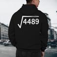 67 Meme Math Teacher Square Root 4489 Men's Hoodie Back Print, novelty gifts, funny gifts