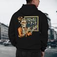 67 Teacher Halloween Skeleton Men's Hoodie Back Print, novelty gifts, funny gifts