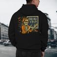 67 Teacher Halloween Skeleton Six Seven Meme Math Men's Hoodie Back Print, novelty gifts, funny gifts