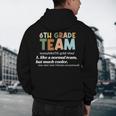 6th Grade Team Teacher Like A Normal Team Sixth Grade Men's Hoodie Back Print, novelty gifts, funny gifts