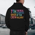 7th Grade Crew The Real Celebrities Of The Hallway Teacher Men's Hoodie Back Print, novelty gifts, funny gifts