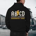 ABCD Kindergarten Rocks Pencil Lightning Students Teachers Men's Hoodie Back Print, novelty gifts, funny gifts