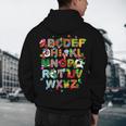 ABCs Learning Kindergarten Teacher Christmas Lights Alphabet For Men Women Kids Men's Hoodie Back Print, novelty gifts, funny gifts