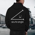 Acute Angle Cute Math Teacher Men's Hoodie Back Print, novelty gifts, funny gifts