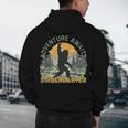 Adventure Awaits Bigfoot Teacher Kindergarten Back To School Men's Hoodie Back Print, novelty gifts, funny gifts Adventure Awaits Bigfoot Teacher Kindergarten Back To School Men's Hoodie Back Print, novelty gifts, funny gifts