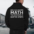 The Answer Is Adaptive Sports Math Teacher Student Men Women Kids Men's Hoodie Back Print, novelty gifts, funny gifts The Answer Is Adaptive Sports Math Teacher Student Men Women Kids Men's Hoodie Back Print, novelty gifts, funny gifts