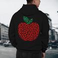Apple Dot Pattern Art Teacher Appreciation Men Women Humor Men's Hoodie Back Print, novelty gifts, funny gifts