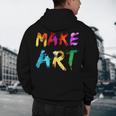 Make Art Painter Artist Teacher Artsy Men Women Kids Men's Hoodie Back Print, novelty gifts, funny gifts