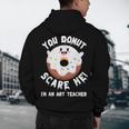 Art Teacher Halloween Donut Lover Costume Kawaii Monster Men's Hoodie Back Print, novelty gifts, funny gifts