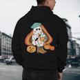 Art Teacher Painting Brushes Retro Pumpkin Ghost Artist Men's Hoodie Back Print, novelty gifts, funny gifts Art Teacher Painting Brushes Retro Pumpkin Ghost Artist Men's Hoodie Back Print, novelty gifts, funny gifts