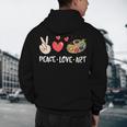 Art Teacher Peace Love Art For Artists And Painters Men's Hoodie Back Print, novelty gifts, funny gifts Art Teacher Peace Love Art For Artists And Painters Men's Hoodie Back Print, novelty gifts, funny gifts
