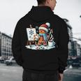 Artist Gingerbread Painter Art Teacher Student Christmas Men's Hoodie Back Print, novelty gifts, funny gifts