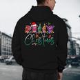 ASL Christmas Buffalo Plaid Teacher American Sign Language Men's Hoodie Back Print, novelty gifts, funny gifts