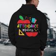 Attendance Matters Teacher Apple For Back To School Men's Hoodie Back Print, novelty gifts, funny gifts