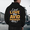 AVID Team Appreciation Essentials AVID Program Teacher Men's Hoodie Back Print, novelty gifts, funny gifts