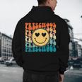 Back To School Groovy Smile Preschool Teachers Students Kids Men's Hoodie Back Print, novelty gifts, funny gifts