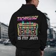 Back To School Retro Technology Is My Jam 80's Teacher Men's Hoodie Back Print, novelty gifts, funny gifts Back To School Retro Technology Is My Jam 80's Teacher Men's Hoodie Back Print, novelty gifts, funny gifts