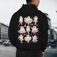 Ballet Ghost Ballet Dancer Spooky Dance Halloween Teacher Men's Hoodie Back Print, novelty gifts, funny gifts