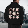 Ballet Ghost Ballet Dancer Spooky Dance Teacher Halloween Men's Hoodie Back Print, novelty gifts, funny gifts