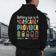 Battery Life Of Daycare Provider Childcare Teacher Men's Hoodie Back Print, novelty gifts, funny gifts Battery Life Of Daycare Provider Childcare Teacher Men's Hoodie Back Print, novelty gifts, funny gifts