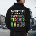 Battery Life Of a Preschool School Teacher School Week Men's Hoodie Back Print, novelty gifts, funny gifts Battery Life Of a Preschool School Teacher School Week Men's Hoodie Back Print, novelty gifts, funny gifts