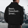 Best Teacher Ever Best Teacher Ever T-Shirt For Men Women Men's Hoodie Back Print, novelty gifts, funny gifts