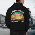I Like Big Book Cant Lie Nerd School Librarian Teacher For Men Women Kids Men's Hoodie Back Print, novelty gifts, funny gifts