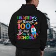 I Blasted Through 100 Days Of School 100th Day Teacher Kids Men's Hoodie Back Print, novelty gifts, funny gifts