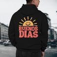 Buenos Dias Spanish Teacher Appreciation Back To School Men's Hoodie Back Print, novelty gifts, funny gifts