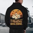 You Can't Scare Me I Teach Social Studies Teacher Halloween Men's Hoodie Back Print, novelty gifts, funny gifts
