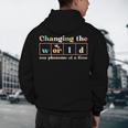Changing The World Science Of Reading Women Men -Adults Dyslexia Teacher Men's Hoodie Back Print, novelty gifts, funny gifts