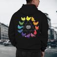 Chicken Themed Color Wheel Educational Art Teacher Artist Men Women Girls Kids Men's Hoodie Back Print, novelty gifts, funny gifts