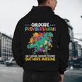 Childcare Providersaurus Daycare Teachers Men's Hoodie Back Print, novelty gifts, funny gifts