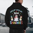 Chillin With My Sped Snowmies Teacher Student Christmas Men's Hoodie Back Print, novelty gifts, funny gifts Chillin With My Sped Snowmies Teacher Student Christmas Men's Hoodie Back Print, novelty gifts, funny gifts