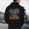 Choir Teacher I Hear Voices Chorister Church Choral Music Men's Hoodie Back Print, novelty gifts, funny gifts
