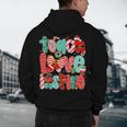 Christmas Coquette Bow Teacher Teach Love Inspire Men's Hoodie Back Print, novelty gifts, funny gifts