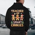 Christmas Teacher Of Smart Cookies Gingerbread Man Teaching Men's Hoodie Back Print, novelty gifts, funny gifts Christmas Teacher Of Smart Cookies Gingerbread Man Teaching Men's Hoodie Back Print, novelty gifts, funny gifts
