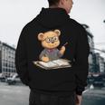 Classroom Fun With Teddy Bear Teacher Men's Hoodie Back Print, novelty gifts, funny gifts