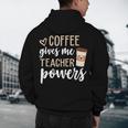 Coffee Gives Me Teacher Powers Teacher Men's Hoodie Back Print, novelty gifts, funny gifts Coffee Gives Me Teacher Powers Teacher Men's Hoodie Back Print, novelty gifts, funny gifts