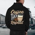 Coffee Teach Repeat Teacher Men's Hoodie Back Print, novelty gifts, funny gifts Coffee Teach Repeat Teacher Men's Hoodie Back Print, novelty gifts, funny gifts