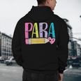 Colorful PARA Teacher Paraprofessional Cute Pencil Men's Hoodie Back Print, novelty gifts, funny gifts Colorful PARA Teacher Paraprofessional Cute Pencil Men's Hoodie Back Print, novelty gifts, funny gifts