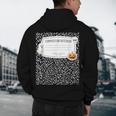 Composition Notebook Costume Adult Halloween For Teacher Men's Hoodie Back Print, novelty gifts, funny gifts